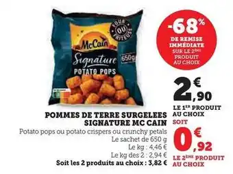 U Express Mccain - pommes de terre surgelees signature offre