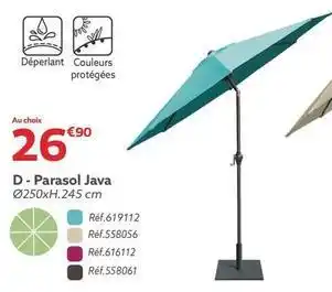 Gifi Parasol java offre