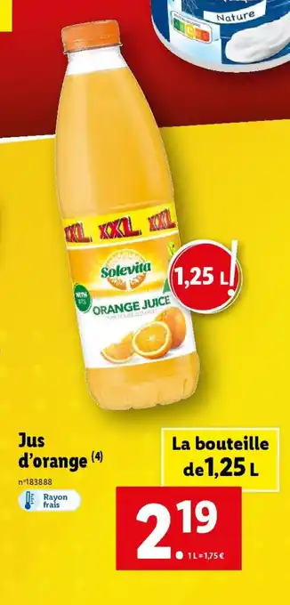 Lidl Jus d'orange (4) offre