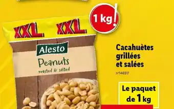 Cacahuètes grillées et salées