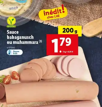 Lidl Sauce babaganusch ou muhammara (3) offre