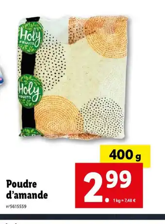 Lidl Poudre d'amande offre