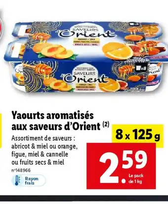 Lidl Yaourts aromatisés aux saveurs d'Orient (2) offre