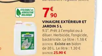 Rural Master VINAIGRE EXTÉRIEUR ET JARDIN 5 L offre