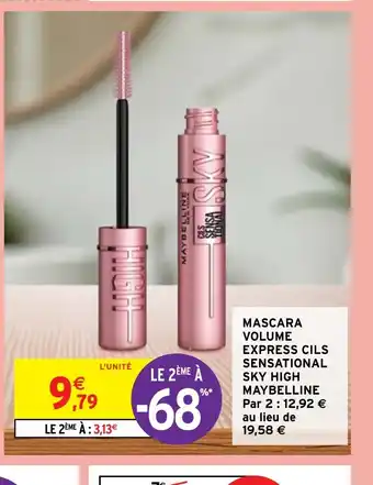 Intermarché Hyper MASCARA VOLUME EXPRESS CILS SENSATIONAL SKY HIGH offre