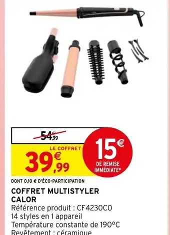 Intermarché Hyper COFFRET MULTISTYLER CALOR offre