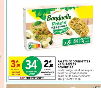 Intermarché Hyper PALETS DE COURGETTES X8 SURGELÉS offre