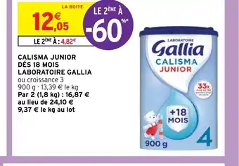 Intermarché Hyper CALISMA JUNIOR DÉS 18 MOIS offre