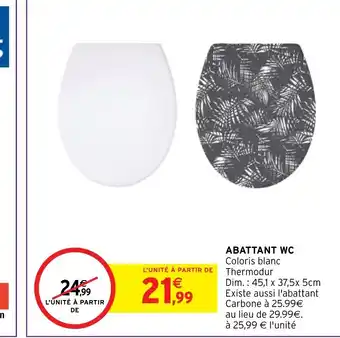 Intermarché Hyper ABATTANT WC offre