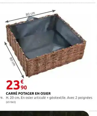 Rural Master CARRÉ POTAGER EN OSIER offre