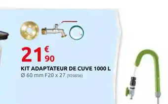 Rural Master KIT ADAPTATEUR DE CUVE 1000 L offre