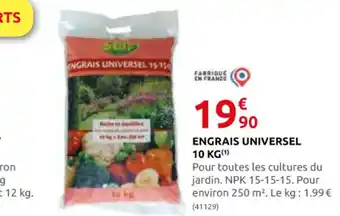 Rural Master ENGRAIS UNIVERSEL 10 KG offre