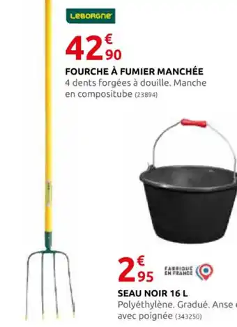 Rural Master FOURCHE À FUMIER MANCHÉE offre