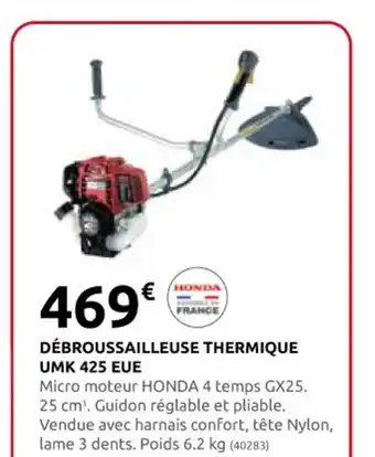 Rural Master DÉBROUSSAILLEUSE THERMIQUE UMK 425 EUE offre