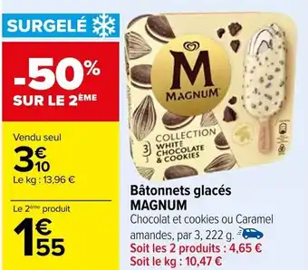 Carrefour Bâtonnets glacés MAGNUM offre