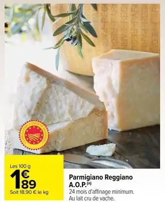 Carrefour Parmigiano Reggiano A.O.P.(n) offre