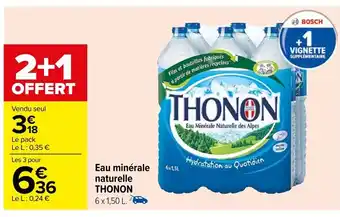 Carrefour Eau minérale naturelle THONON offre