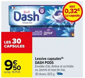 Carrefour Lessive capsules(d) DASH PODS offre