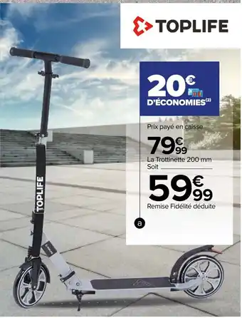 Carrefour Trottinette Pliable 200 mm offre