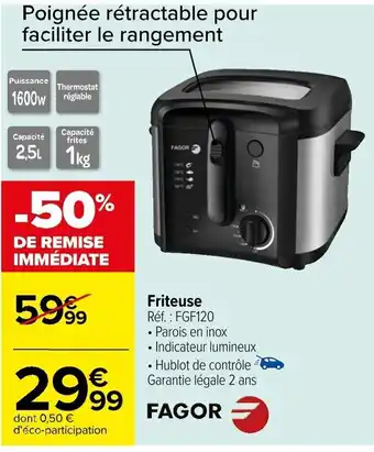 Carrefour Friteuse Réf.: FGF120 offre