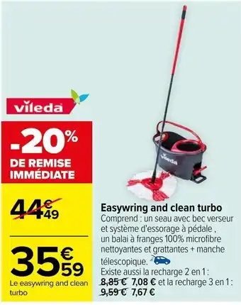 Carrefour Easywring and clean turbo offre