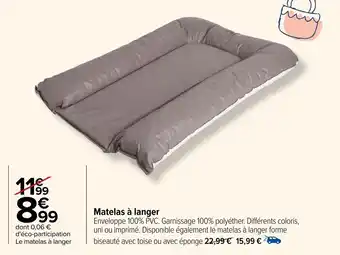 Carrefour Matelas à langer offre