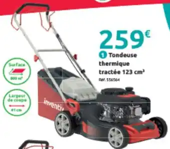Mr Bricolage Tondeuse thermique tractée 123 cm³ PAY, 556564 offre