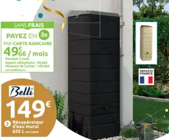 Mr Bricolage Récupérateur d'eau mural 650 L326629 offre