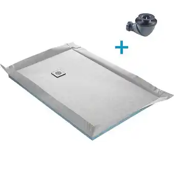 Bricomarché Receveur de douche à carreler standard 120 x 90 cm x 4 mm offre