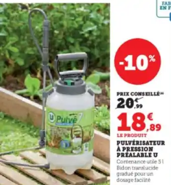 U Express PULVÉRISATEUR À PRESSION PREALABLE U offre