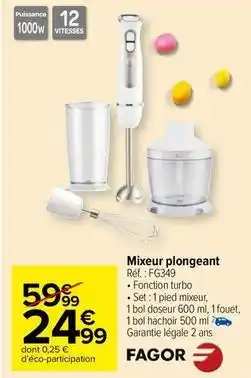 Carrefour Drive Mixeur offre