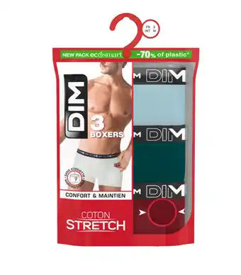 Carrefour DIM Boxers homme Coton stretch offre