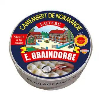 Carrefour Market E.GRAINDORGE Camembert de Normandie au lait cru A.O.P offre