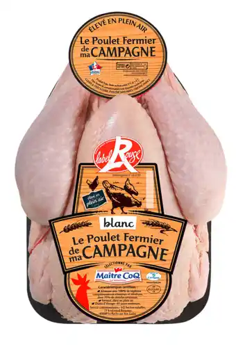 Carrefour Market MAITRE COQ Poulet fermier Label Rouge de MA CAMPAGNE offre