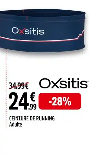 Intersport Oxsitis CEINTURE DE RUNNING offre