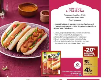 Carrefour Market Saucisses Hot Dog Halal offre