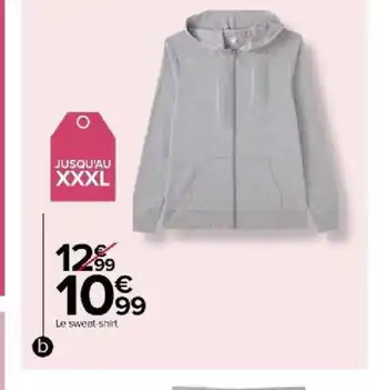 Carrefour Sweat femme offre