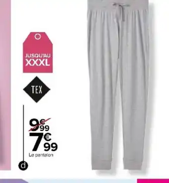 Carrefour Pantalon femme offre