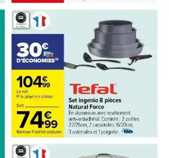 Carrefour Set ingenio 8 pièces Natural Force offre