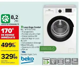 Carrefour Lave-linge frontal offre