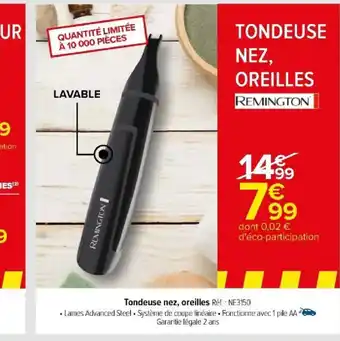 Carrefour Tondeuse nez, oreilles offre
