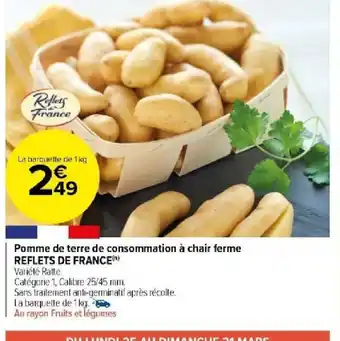 Carrefour Market Pomme de terre de consommation à chair ferme offre