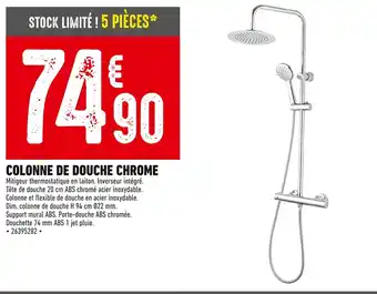 Batkor COLONNE DE DOUCHE CHROME offre