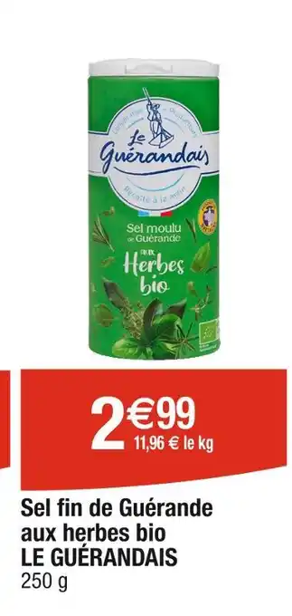 Cora x Carrefour LE GUÉRANDAIS Sel fin de Guérande aux herbes bio offre