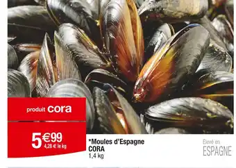 Cora x Carrefour CORA Moules d’Espagne offre