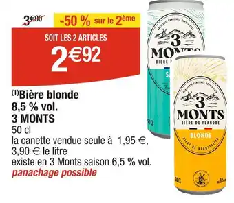 Cora x Carrefour 3 MONTS Bière blonde offre