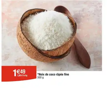 Cora x Carrefour Noix de coco râpée fine offre