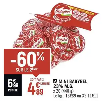 Spar BABYBEL MINI BABYBEL 23% M.G offre