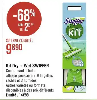 Casino Supermarchés SWIFFER Kit Dry + Wet offre