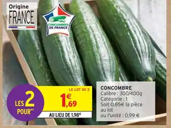 Intermarché CONCOMBRE offre